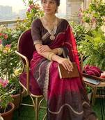 Multicolor chiffon padding embroidery sequin work saree blouse