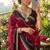Multicolor fendy chiffon padding with embroidery sequin work saree with blouse