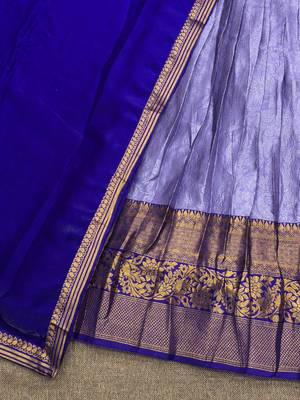 Lavendar South Indian Lehenga Choli Set 3