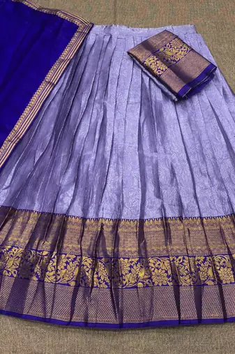 Lavendar South Indian Lehenga Choli Set