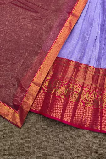 Pink South Indian Lehenga Choli Set