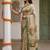 Cream Color Dori And Print Work Silk Blend Saree