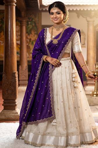 Purple Traditional Lehenga Choli Set
