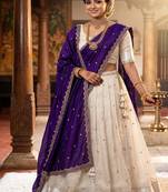Purple Traditional Lehenga Choli Set