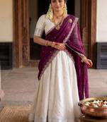 Wine Traditional Lehenga Choli Set