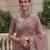 Onion Pink Color Patch Embroidered,Dori,Multi Thread,Zari,Sequins And Zircon Diamond Work Silk Blend Saree