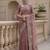 Onion Pink Color Patch Embroidered,Dori,Multi Thread,Zari,Sequins And Zircon Diamond Work Silk Blend Saree