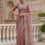 Pink Color Patch Embroidered,Dori,Multi Thread,Zari,Sequins And Zircon Diamond Work Silk Blend Saree