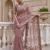 Pink Color Patch Embroidered,Dori,Multi Thread,Zari,Sequins And Zircon Diamond Work Silk Blend Saree