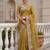 Yellow Color Patch Embroidered,Dori,Multi Thread,Zari,Sequins And Zircon Diamond Work Silk Blend Saree