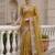 Yellow Color Patch Embroidered,Dori,Multi Thread,Zari,Sequins And Zircon Diamond Work Silk Blend Saree
