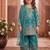 Designer wedding embroidered work kids plazzo set