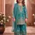 Designer wedding embroidered work kids plazzo set