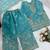Designer wedding embroidered work kids plazzo set