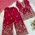 Designer wedding embroidered work kids plazzo set