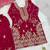 Designer wedding embroidered work kids plazzo set