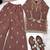Kids faux georgette embroidered work kurta plazzo set