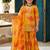 Faux georgette digital print with embroidered work kids sharara set