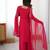 Rani Pink Faux Georgette Thread & Sequin Embroidered Palazzo Suit Set