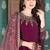 Premium Purple Art Silk Gown with Cord & Sequence Embroidery