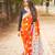 red handloom cotton saree