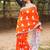 red handloom cotton saree