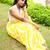 yellow handloom cotton saree