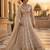 beige anarkali gown - free size