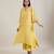 Sunshine yellow printed cotton kurta set