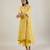 Sunshine yellow printed cotton kurta set