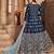 BLUE COLOR CORDING WORK ART SILK GOWN 