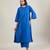Amber blue cotton kurta set