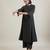Jet black cotton kurta set