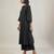 Jet black cotton kurta set