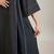 Jet black cotton kurta set