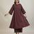 Coffee brown cotton kurta set