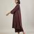 Coffee brown cotton kurta set