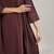 Coffee brown cotton kurta set