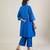 Cobalt blue cotton straight kurta set
