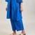 Cobalt blue cotton straight kurta set