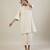 Cream cotton straight kurta set