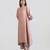 Dusty rose dola silk kurta set