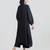 Jet black dola silk kurta set