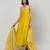 Mustard yellow dola silk anarkali set