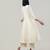 Off white woven jacquard chanderi anarkali set
