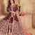 MAROON  ART SILK GOWN 