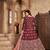 MAROON COLOR CORDING WORK ART SILK GOWN 