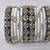 Handmade Silk Thread Bangle Blue white combination for girls and woman