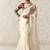 ivory tissue glass saree with blouse