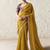 gold tissue glass saree with blouse